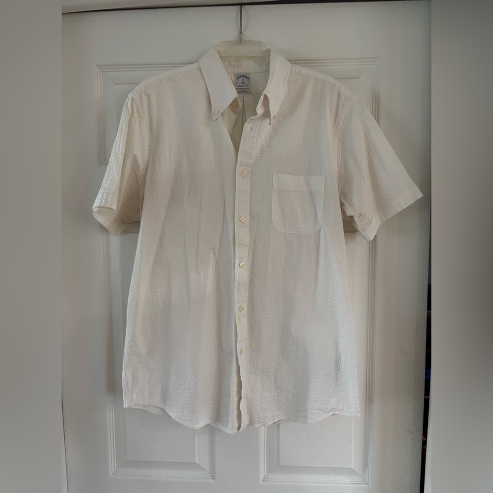 Brooks Brothers White Short Sleeve Shirt